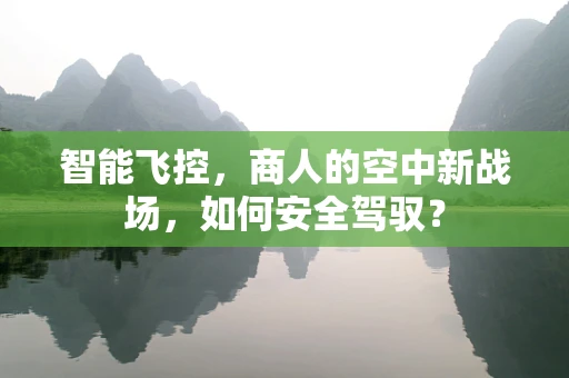 智能飞控，商人的空中新战场，如何安全驾驭？